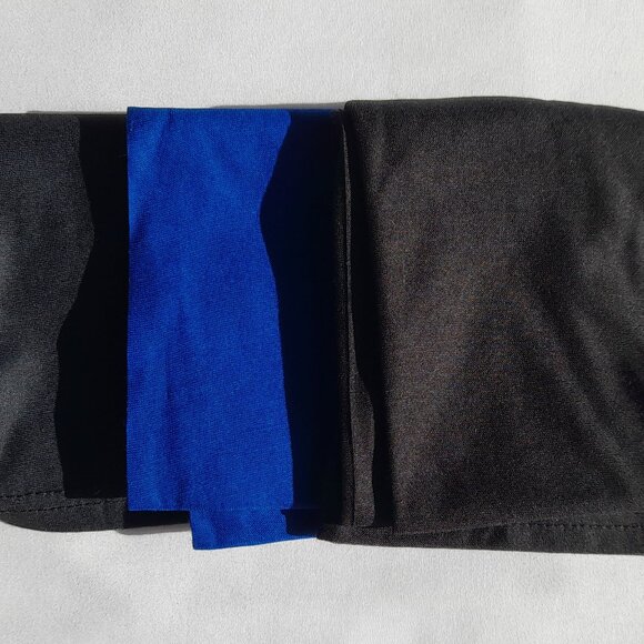 🖤 3 PCS Black & Blue Tube Scarf Bandana Neck Gaiter Face Mask Headwear - Picture 4 of 4